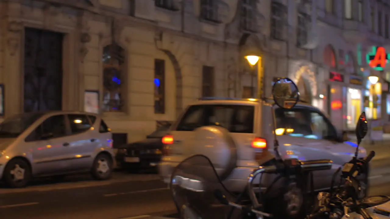 Night street in Vienna Austria