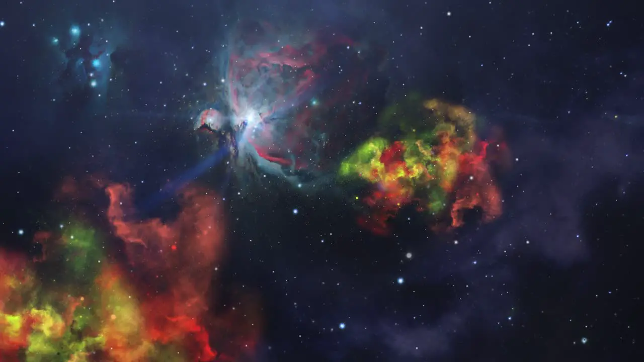 Nebula animation in the universe 4K