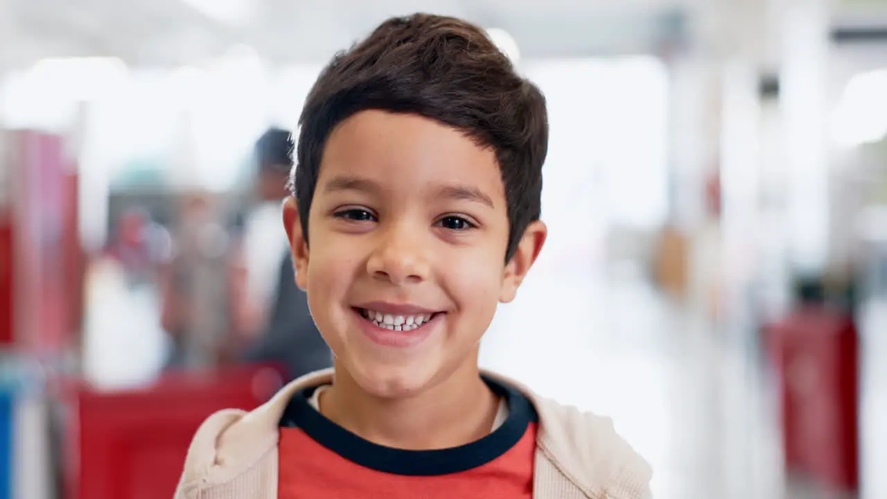 Face research and a student boy at a science fair