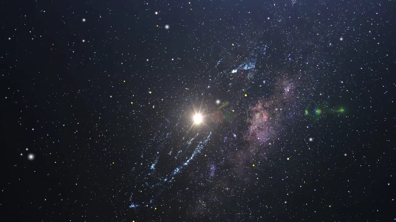 sparkling stars against the background of the milky way in the universe