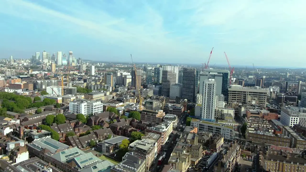 Drone shot of awesome City in London