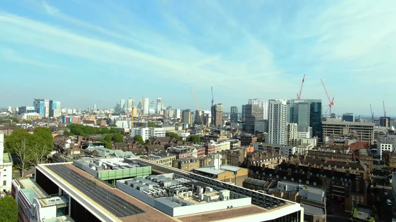 Aerial view of Buildings in the city of London