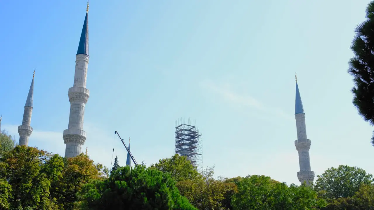 Low Angle Shot of Blue Mosque Sultanahmet 