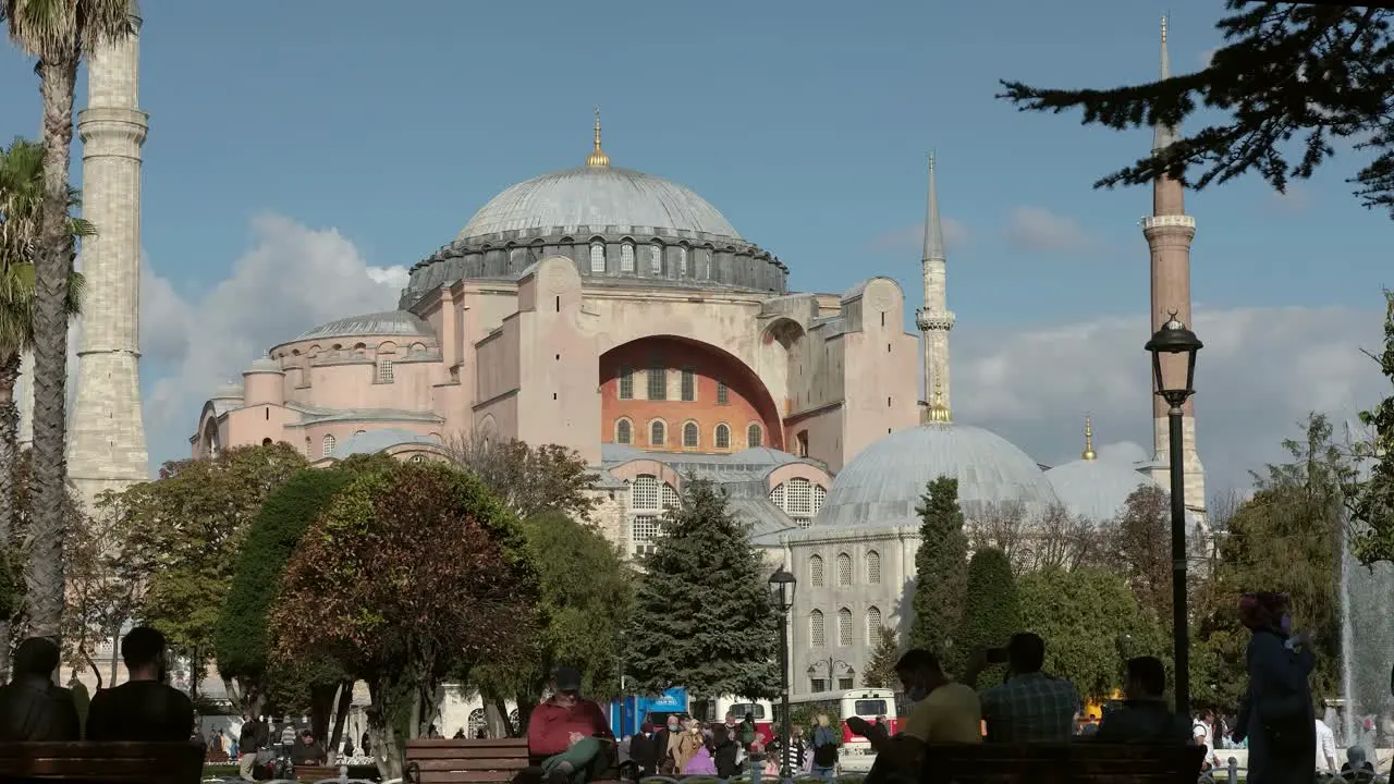 Wide Shot of Hagia Sophia Square 