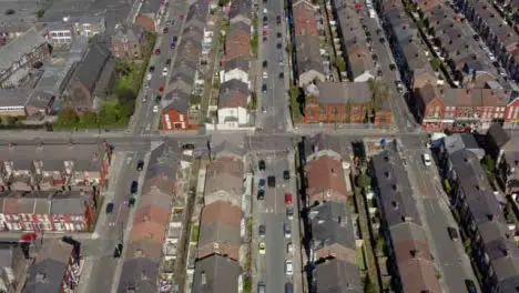 Drone Shot Tracking Vehicle Across Wavertree Housing Estate 02