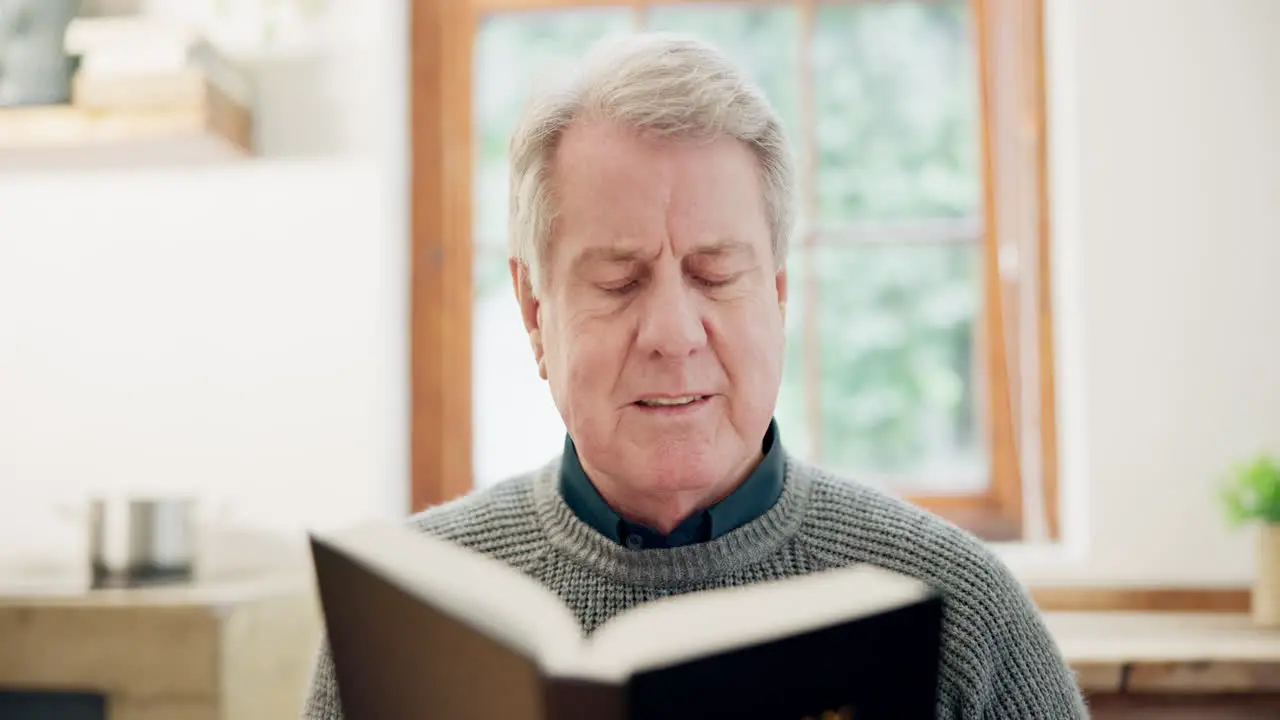 Old man reading and holy religion bible for pray