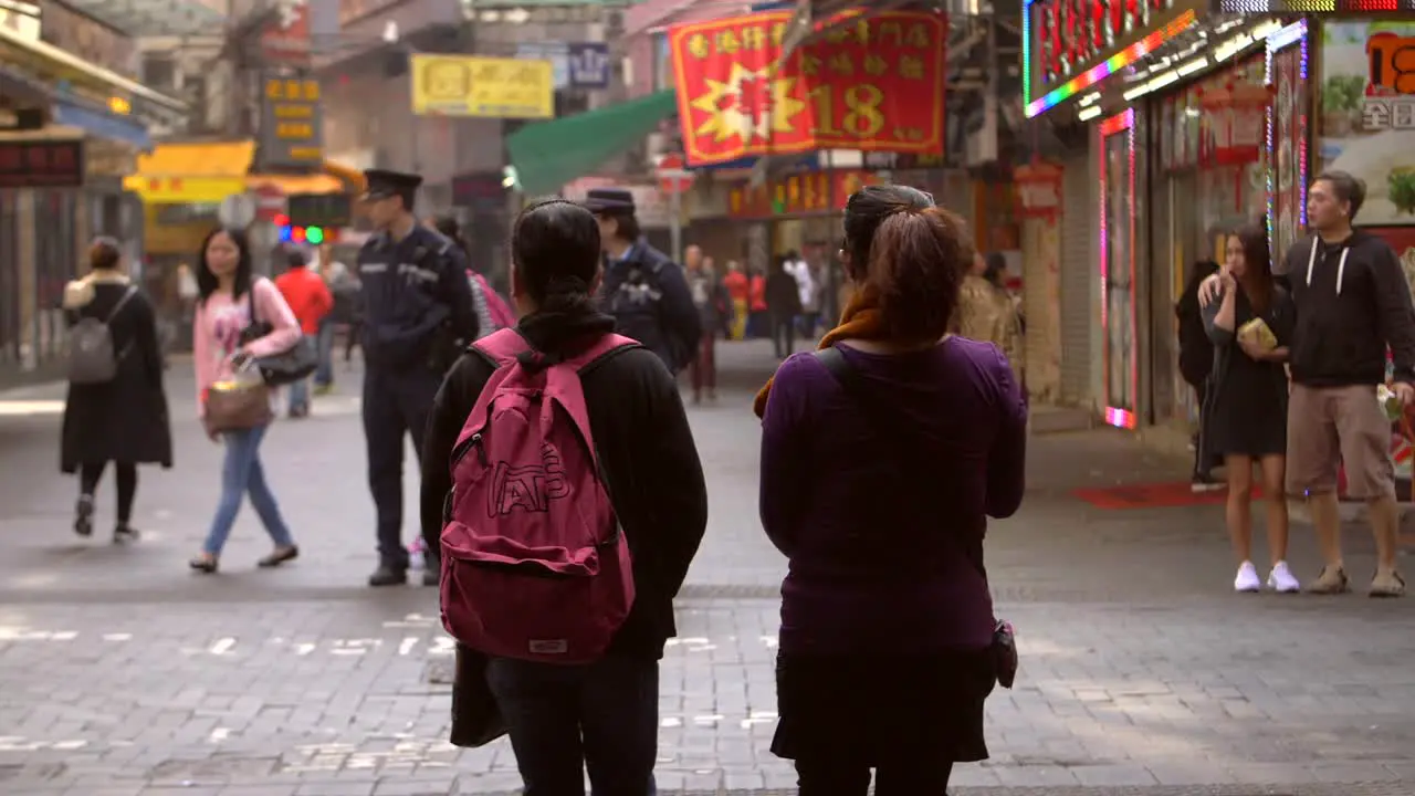 Women Walking in Hong Kong Street