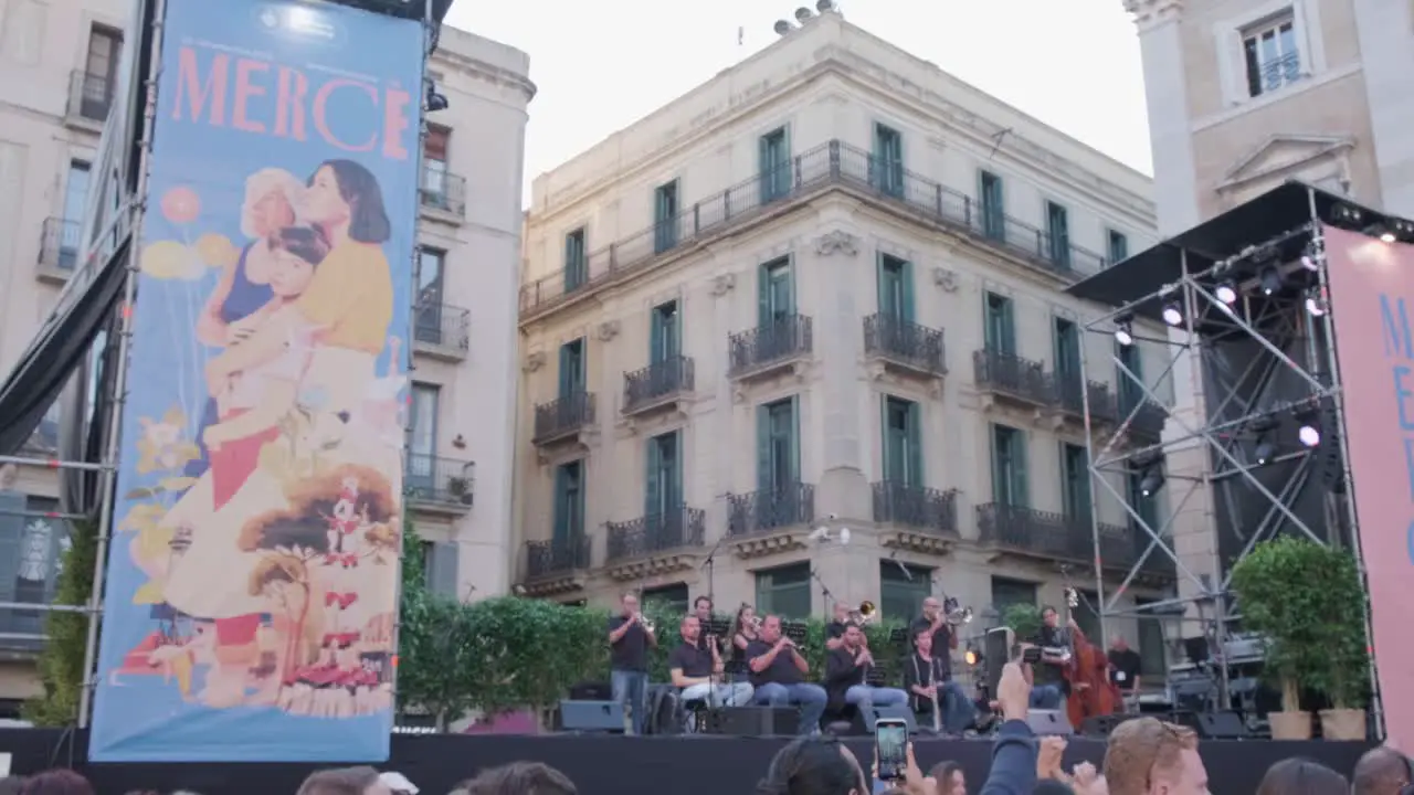 Music Show In The Street La Mercè Barcellona 2022 4k 30fps