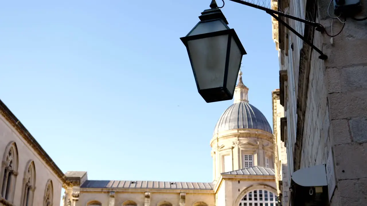 Dubrovnik street lamp in the old city