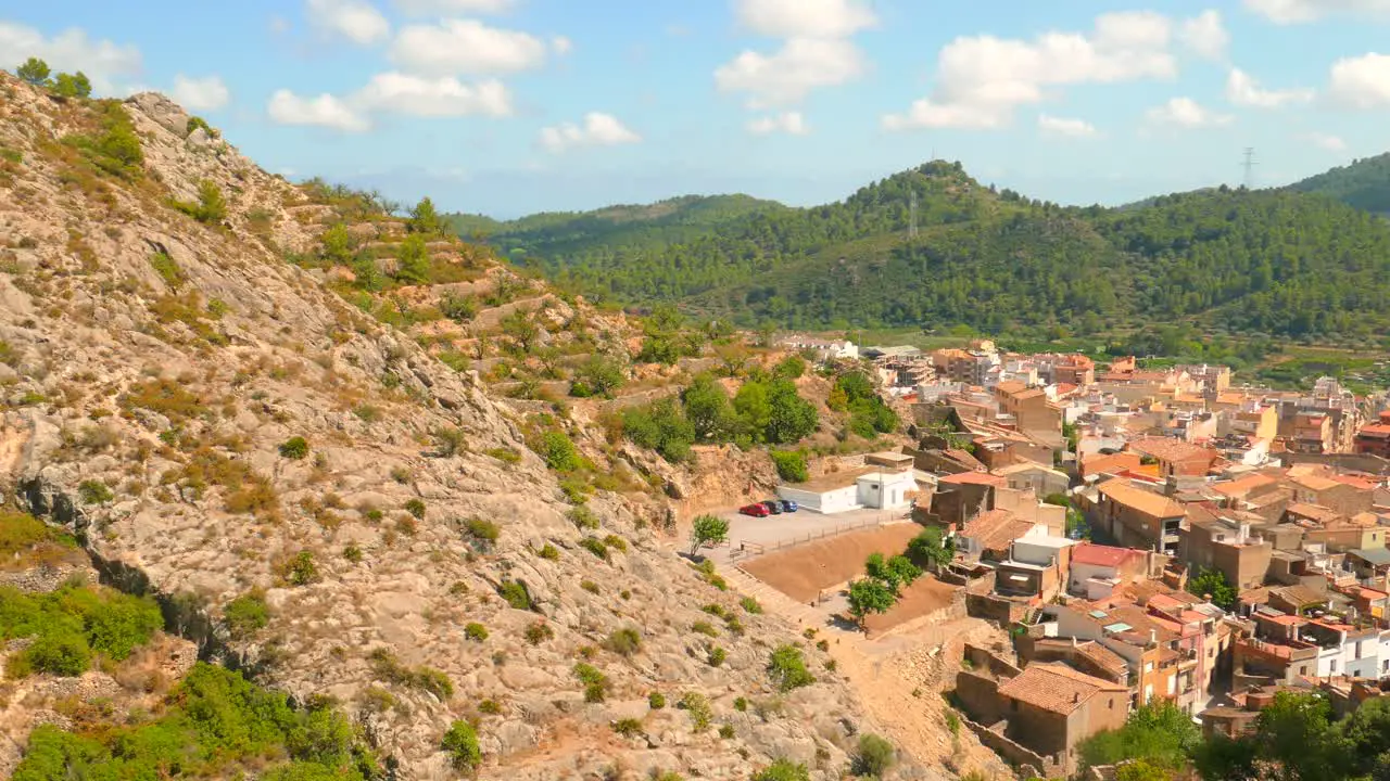 Borriol old Spanish village in mountainous area Spain