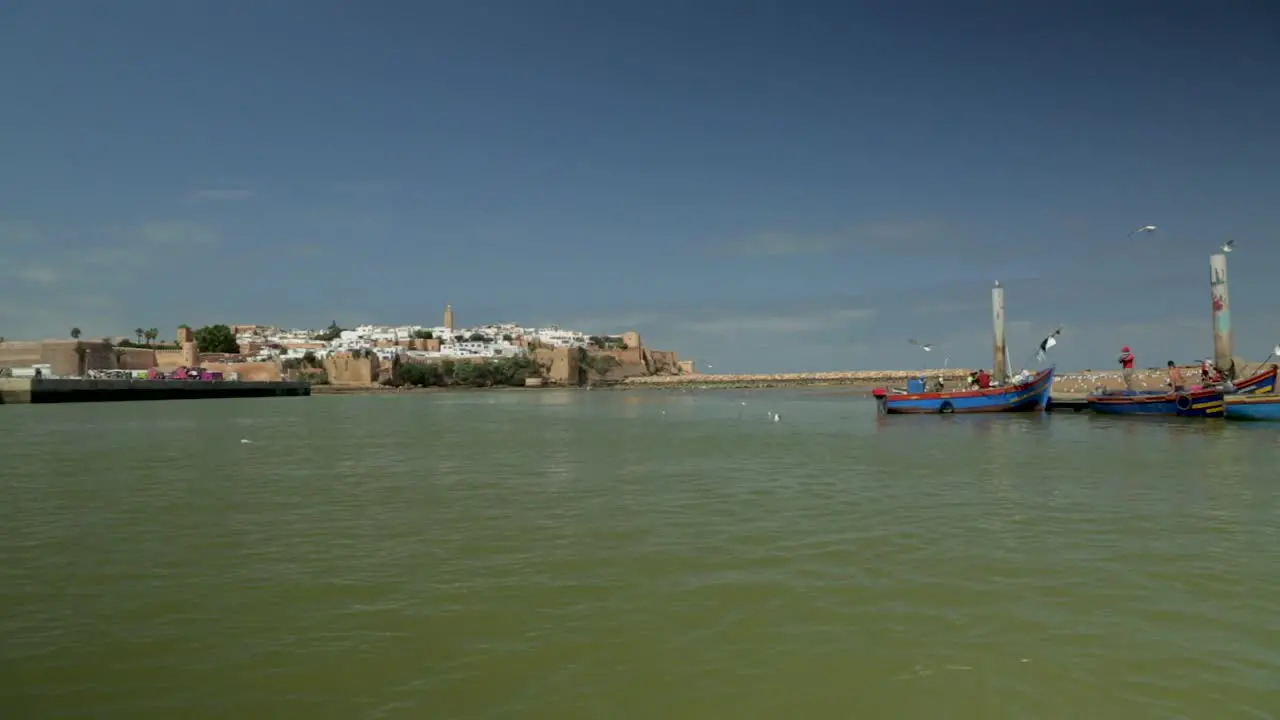 A view of the Ouadayas in Rabat taken from a boat