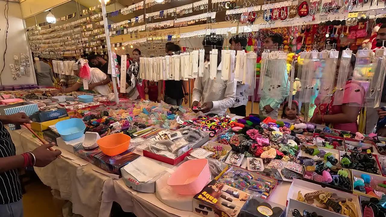 Many people are shopping from the shop with their families