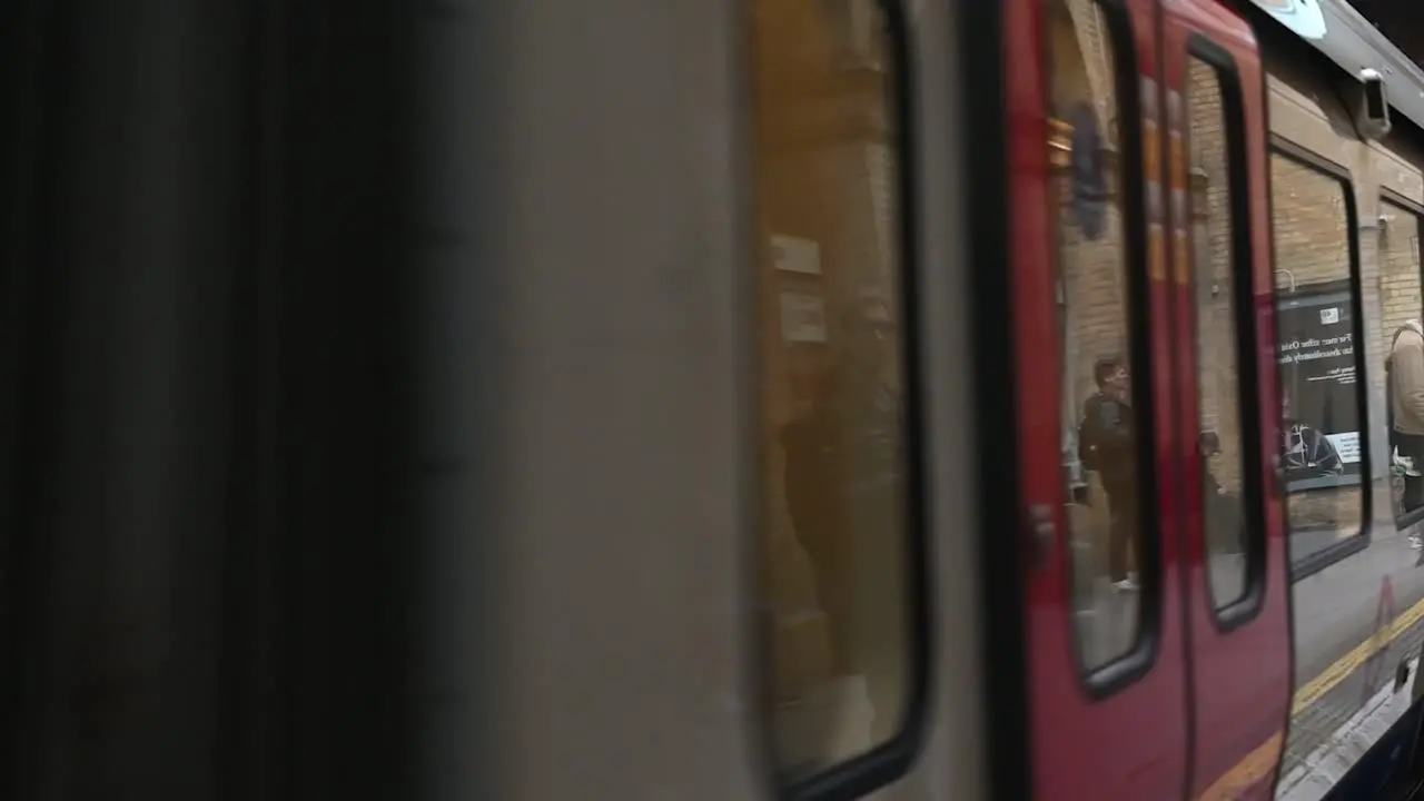 Onboard to the District Line at Paddington Station London United Kingdom