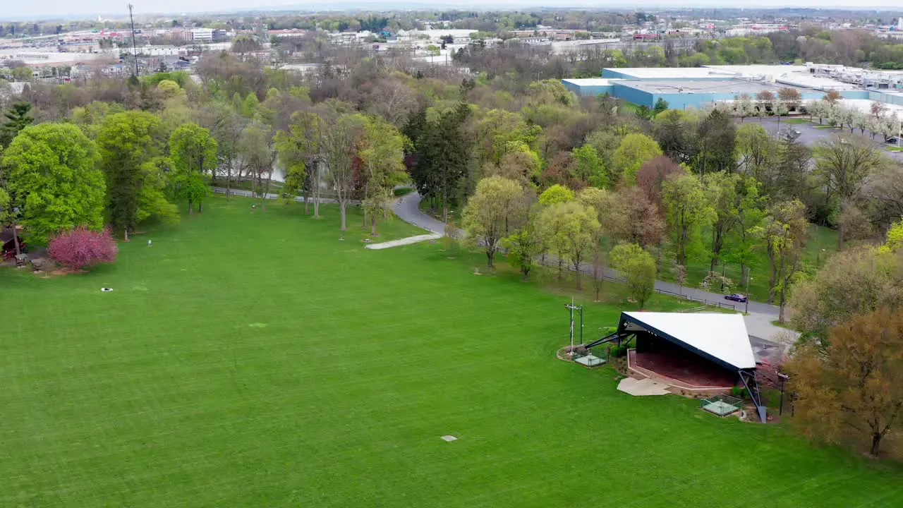 Outdoor amphitheater and stage in USA