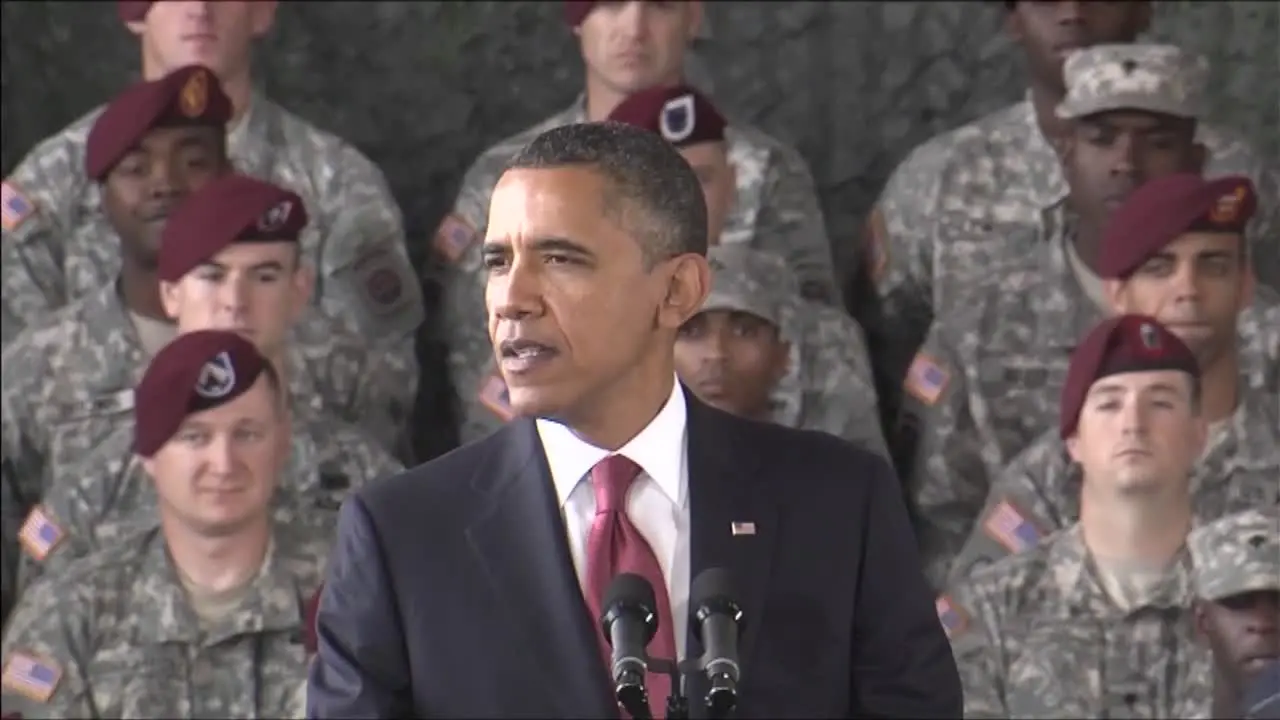 President Barack Obama Speaks About Ending The War In Iraq 11