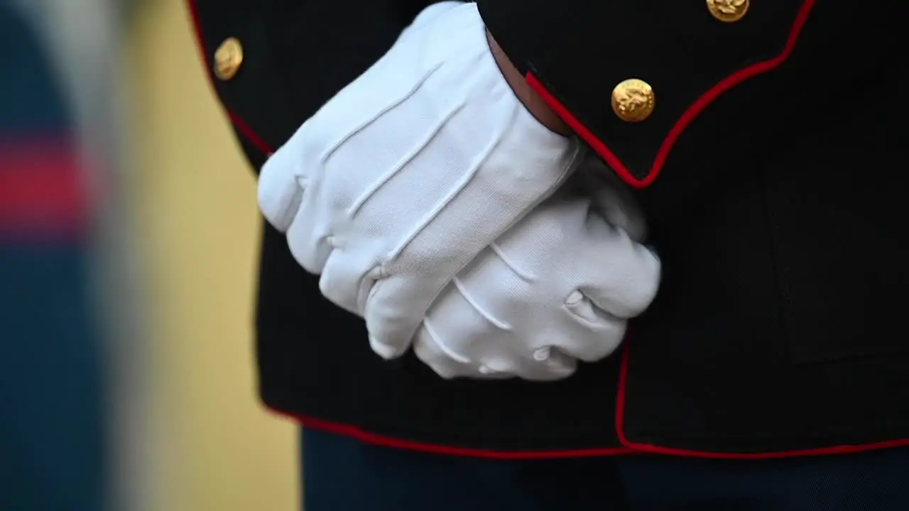 Soldiers In Dress Uniforms Stand Guard At The White House Before Joe Biden’S Presidential Inauguration Washington Dc