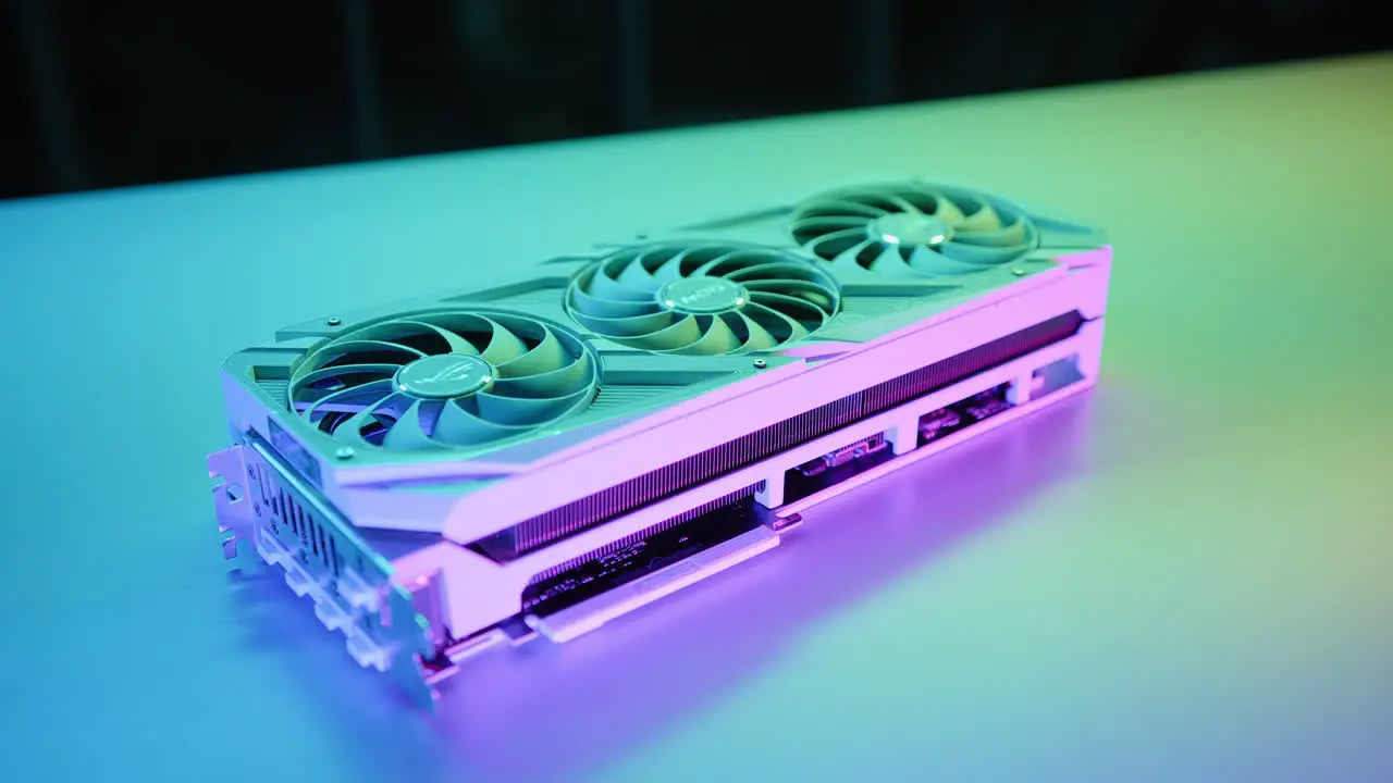 Gaming GPU with Colorful Effect Lighting