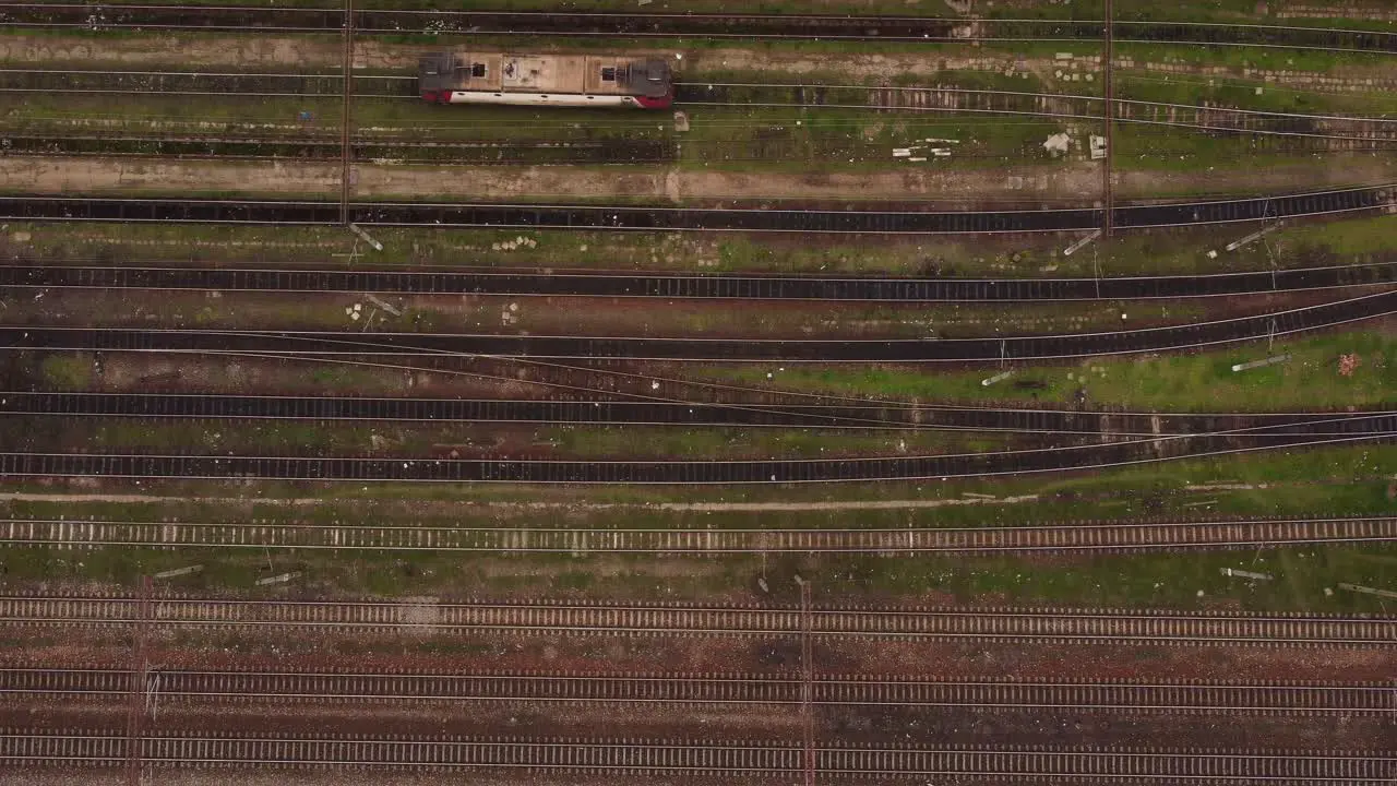 Abandoned Passenger Wagon Seen From Above