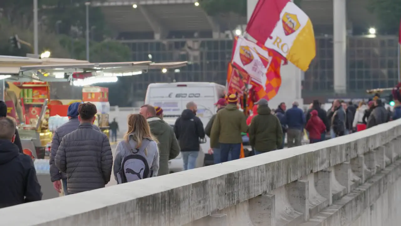 Fans Going To Football Game