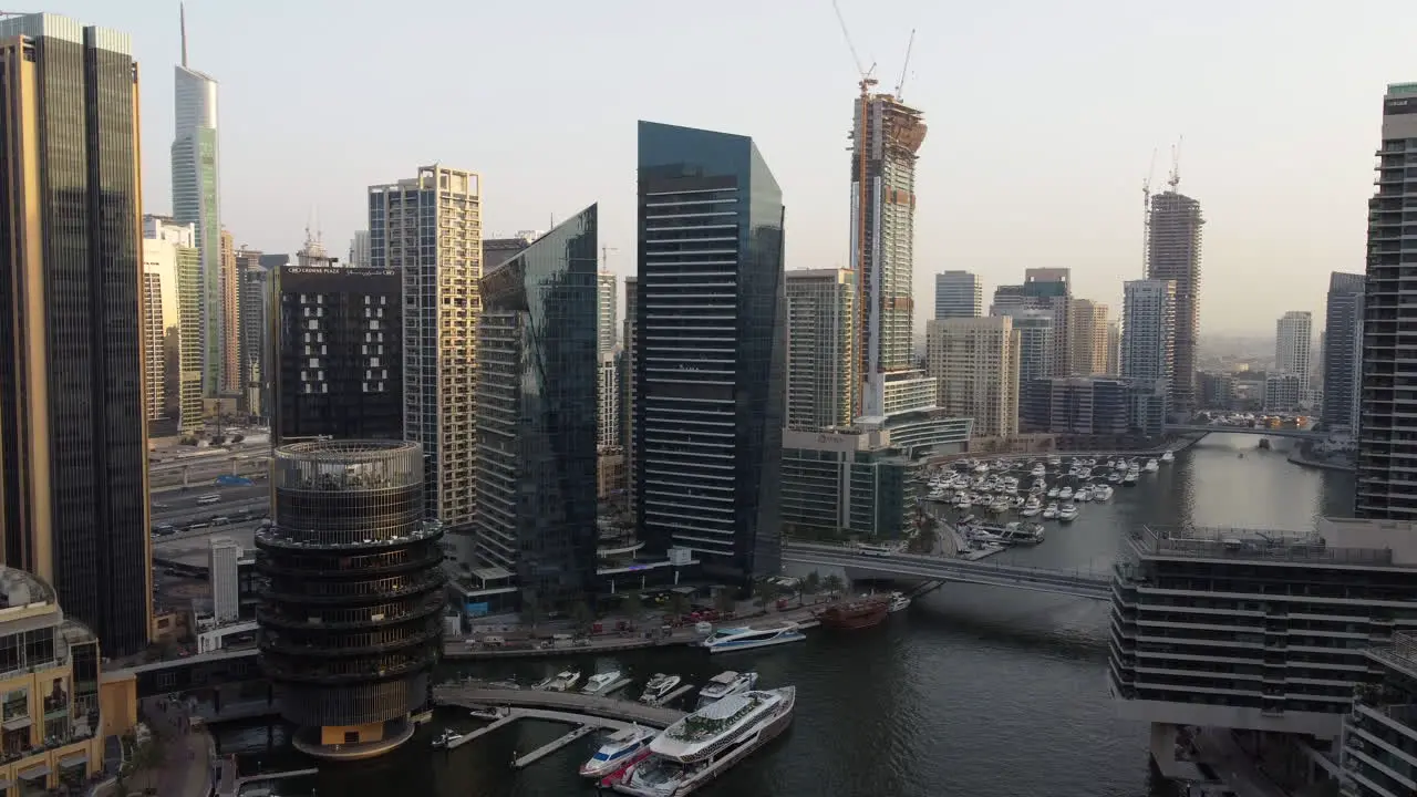 Dubai Marina And City Skyline In Dubai UAE At Daytime