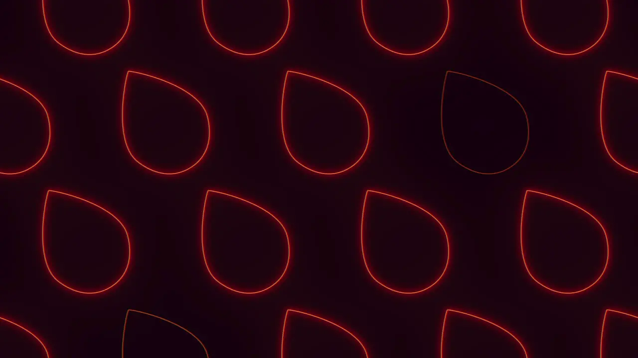 Mesmerizing red circle pattern on black background