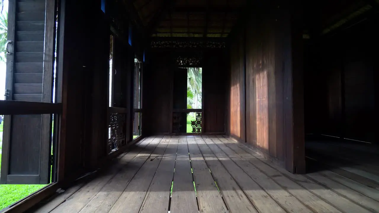 Walk the wooden Malays house