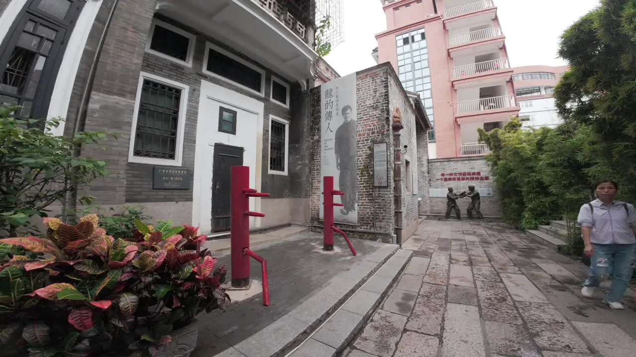 Alley leading to Bruce Lee ancestral house in Guangzhou China