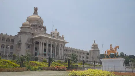 Exterior Of Vidhana Soudha Legislative Assembly Building In Bangalore India 2