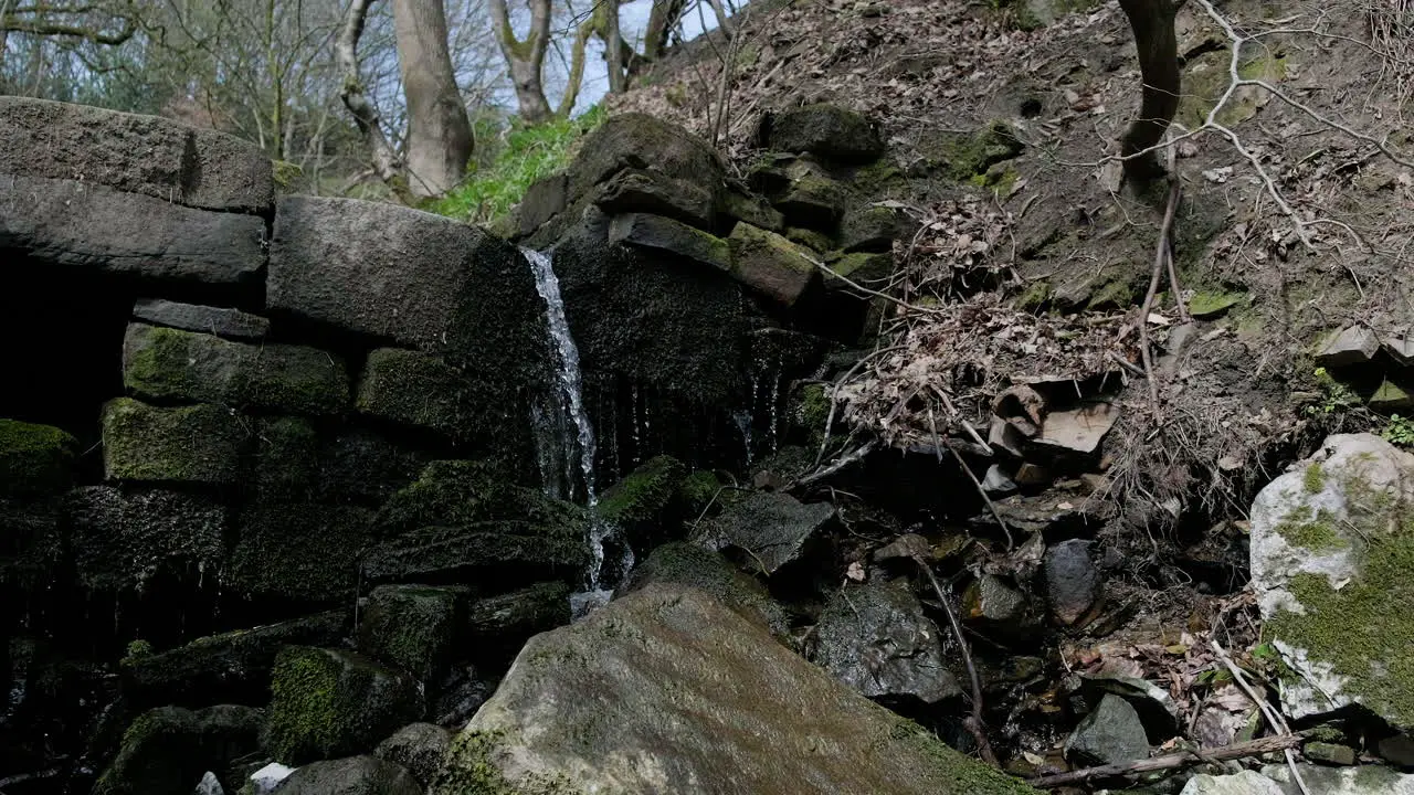 Mountain river flowing in stream