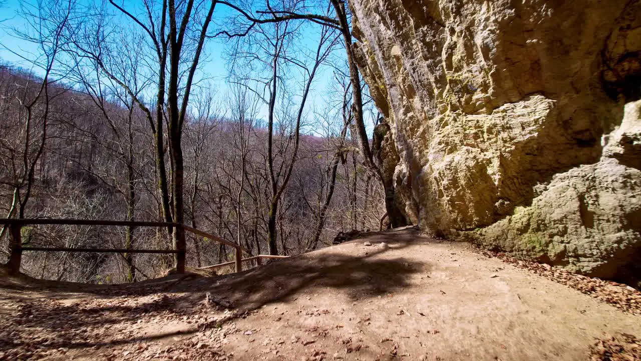 Moving into the cave at Szalajka-völgy National Park Hungary