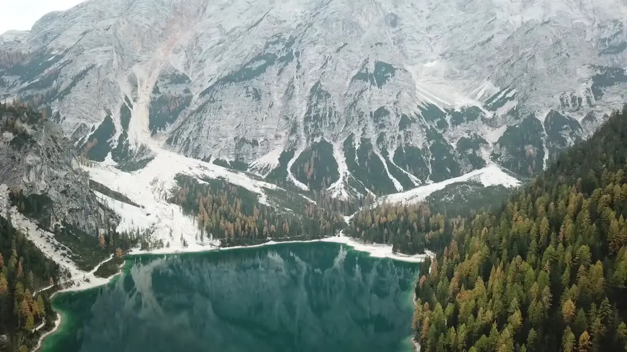 Drone footage Italian lake