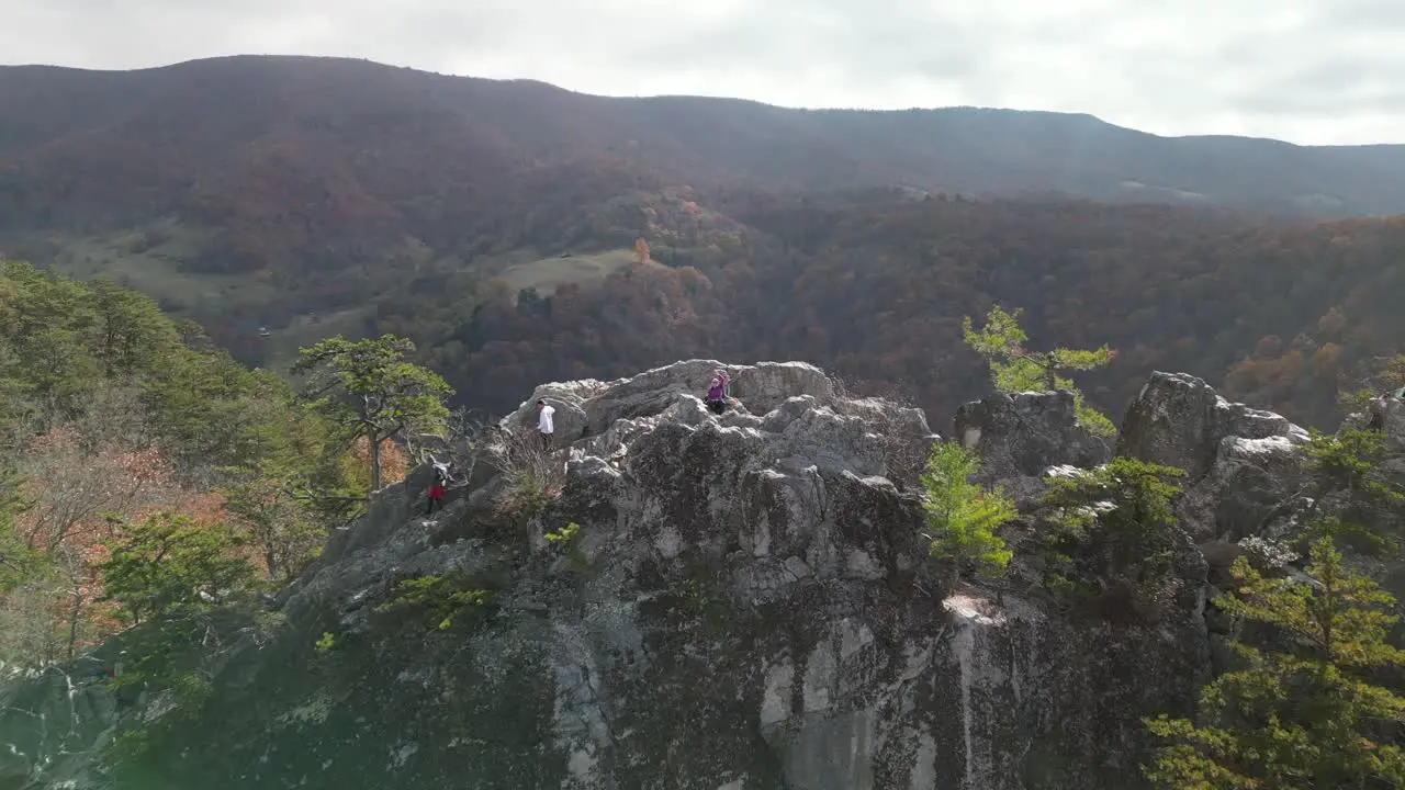 Seneca Rocks Descent Flyby Drone