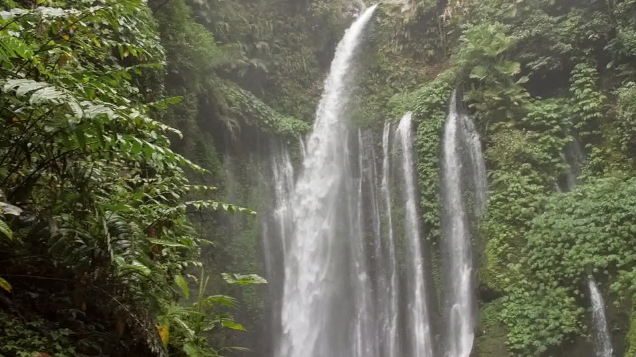 Reveal Shot of a Large Waterfall