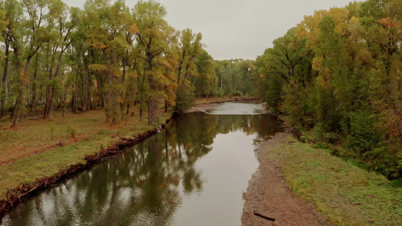 Northern Colorado drone footage of fall colors in the mountains