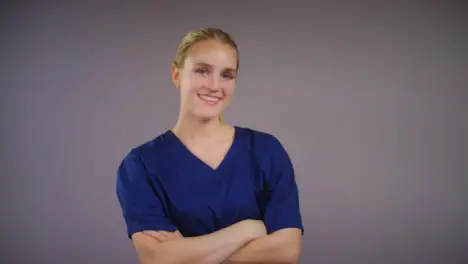 Young Blonde Female Doctor Smiling