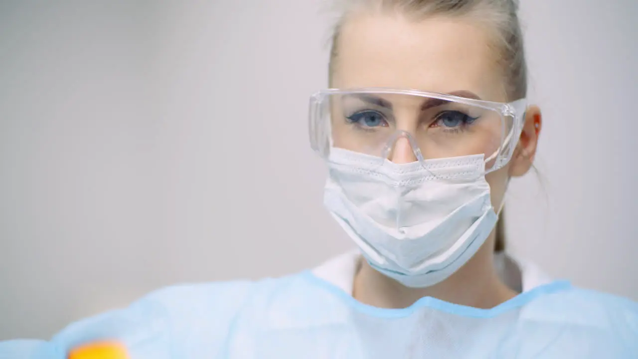 Doctor Measuring Patient Temperature At Health Care Clinic 5