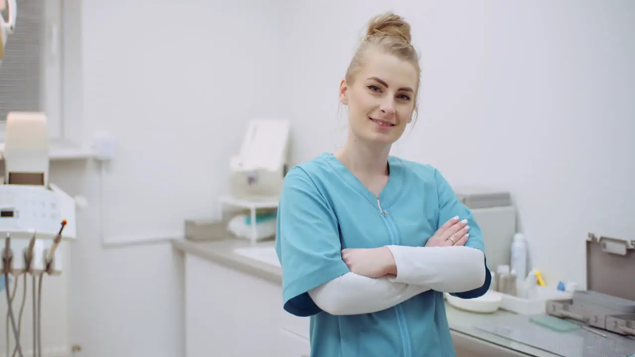 Portrait Of Positive Female Doctor At Clinic 2