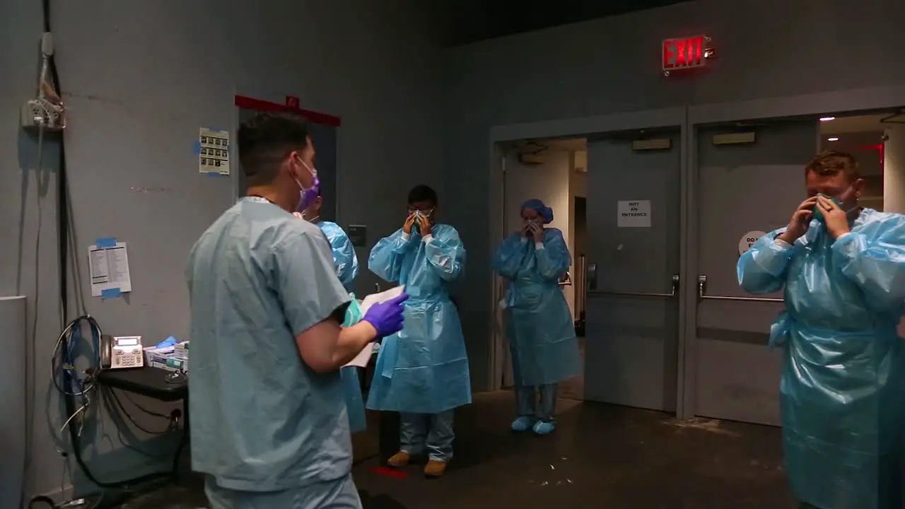 New York Coronavirus Covid19 Intensive Care Doctors And Nurses Prepare At The Javits Convention Center During The Pandemic Epidemic Outbreak