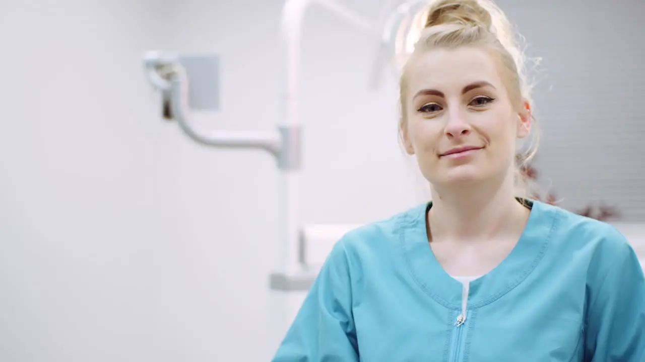 Portrait Of Positive Female Doctor At Clinic 4