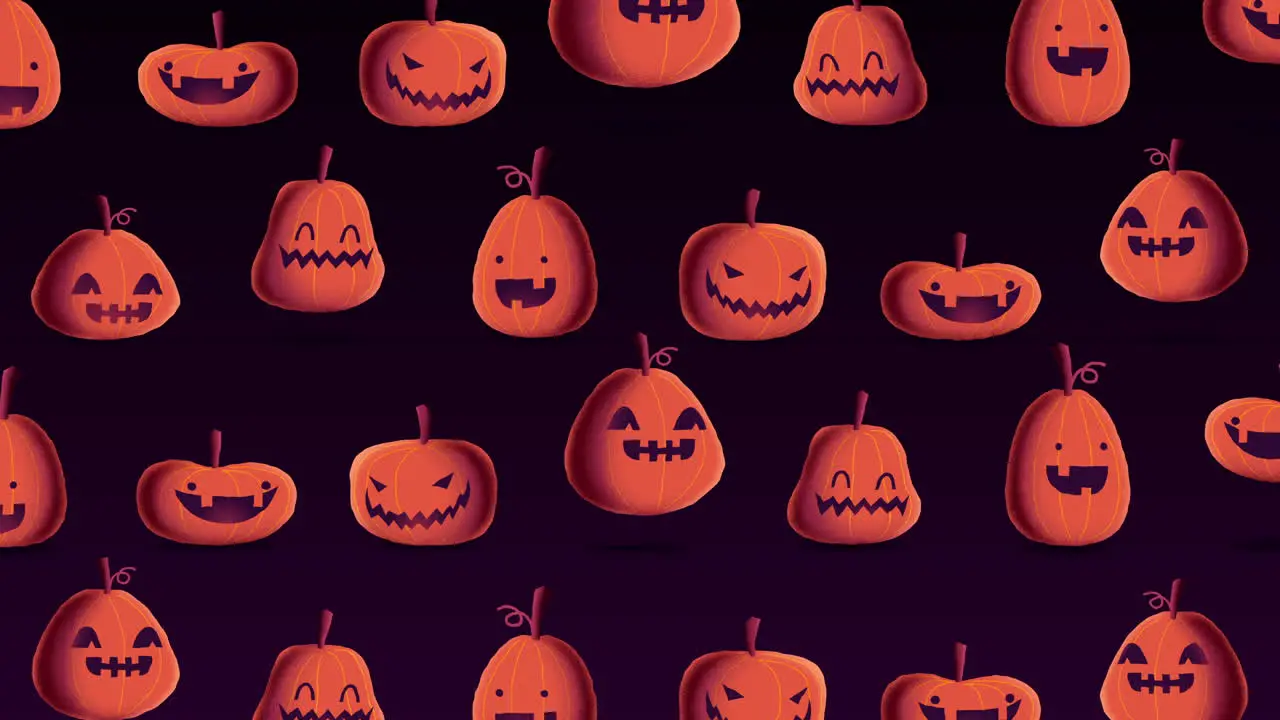 Bouncing Pumpkins Light Colour Palette Animated Motion Graphic