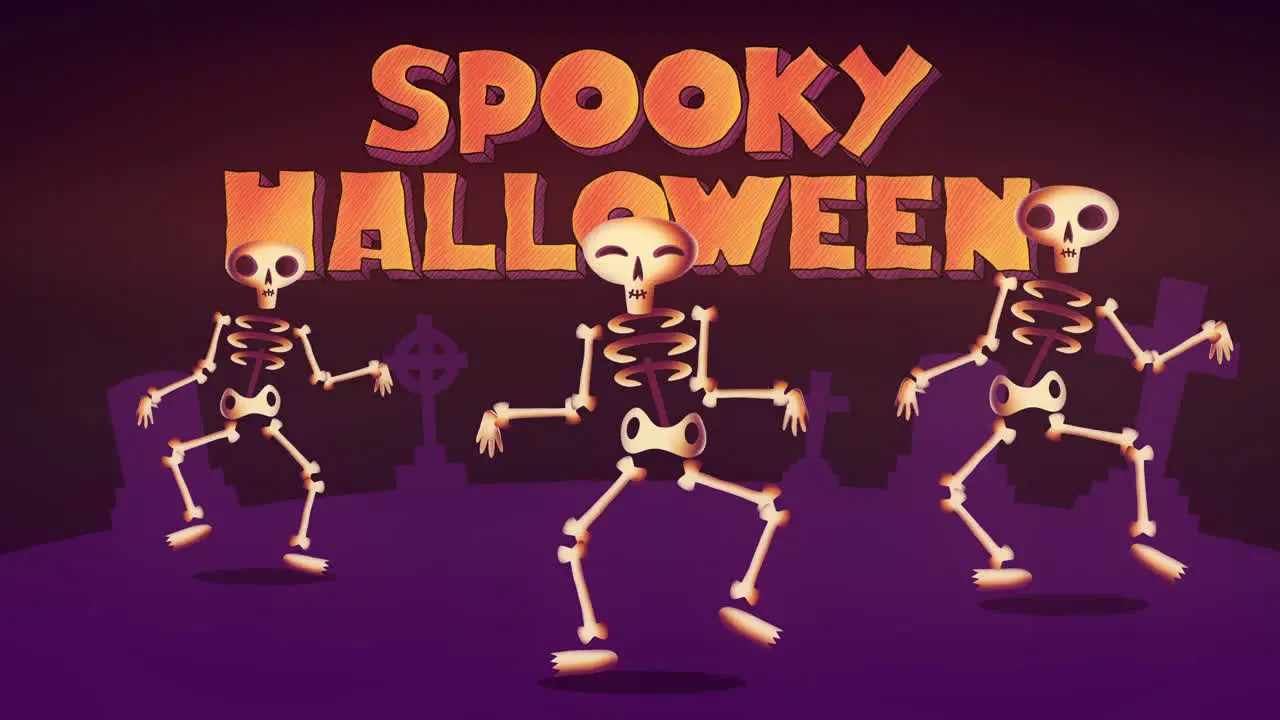 Dancing Skeletons Animated Motion Graphic 