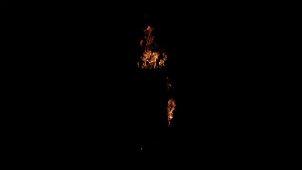 Fire behind a door or wall