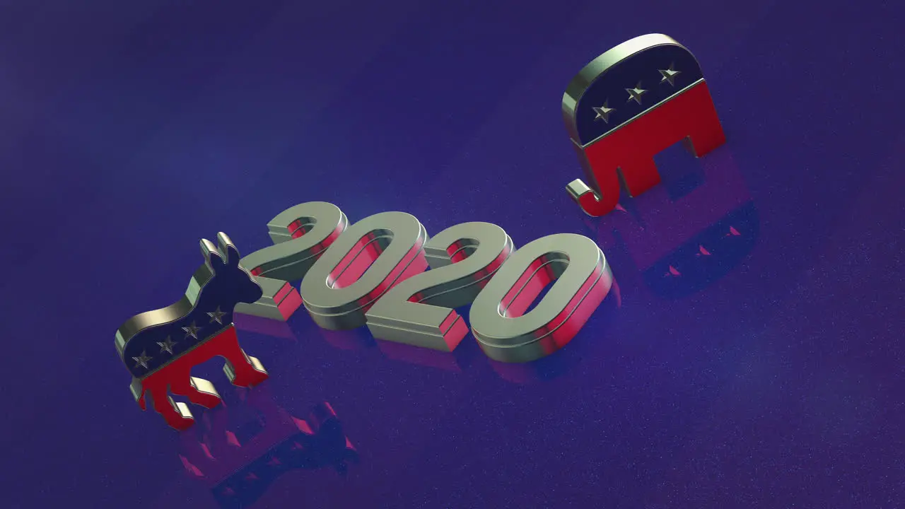 3D 2020 US Presidential Election Motion Graphic