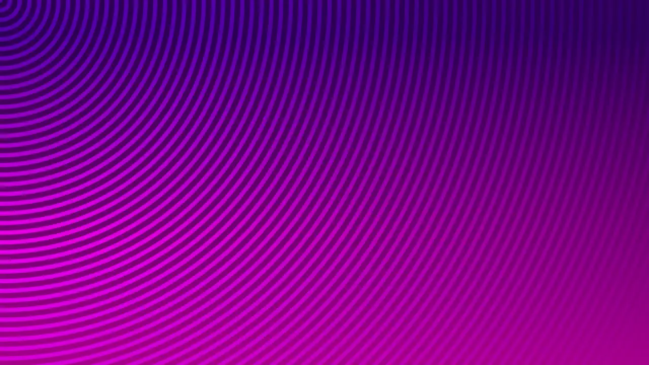 Animation background radial wave circular line motion graphics loop pattern design colour visual digital effect optical illusion beautiful 4K purple pink