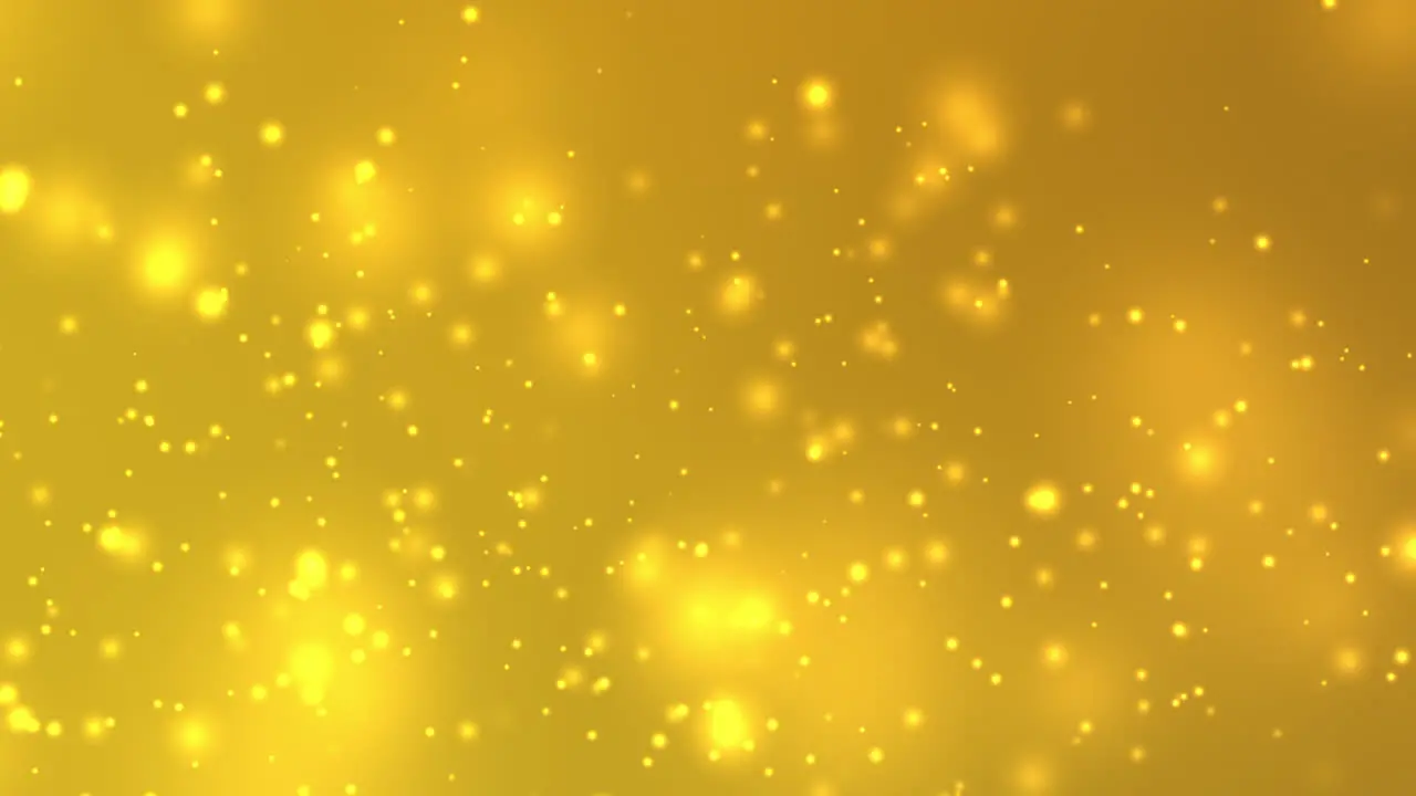 Yellow Orange Particle Animation Looping for Abstract Presentation Background