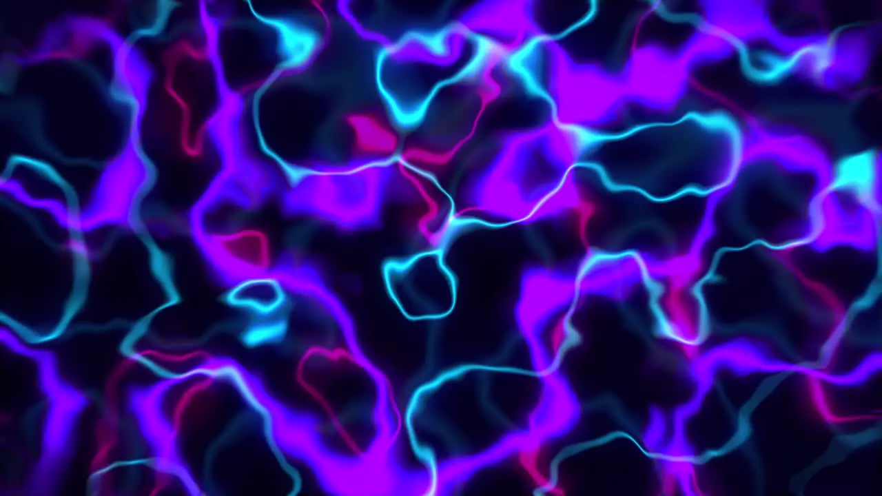 Neon glow lines abstract loop 3D animation particle blood cells light motion graphics squiggle arteries vein energy background visual effect colour liquid art 4K purple blue