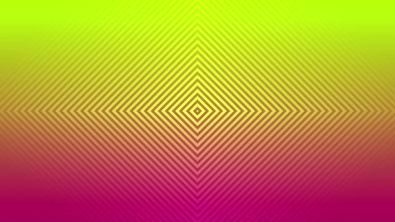 Motion graphics animation polygon line symmetrical mirror background loop pattern design colour visual digital effect optical illusion yellow pink sunset 4K