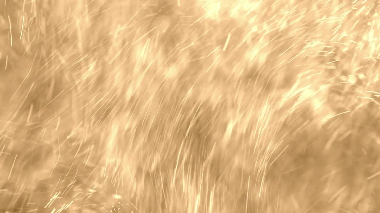 Bright Orange Particles Swirling