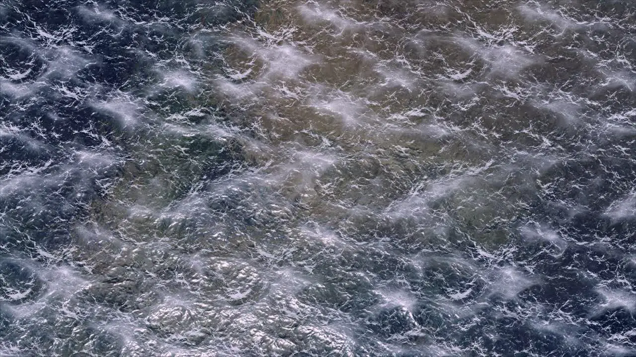 Realistic Ocean Water Animation from Above Medium