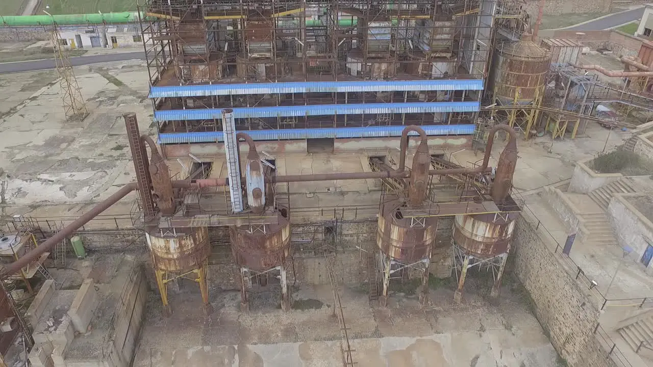 Mercury mine in Almadén aerial sight